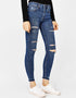 Ripped skinny jeans