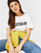 Ecologically grown cotton T-shirt with slogan
